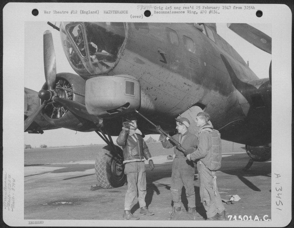 B-17 Flying Fortress at 8th Air Force base