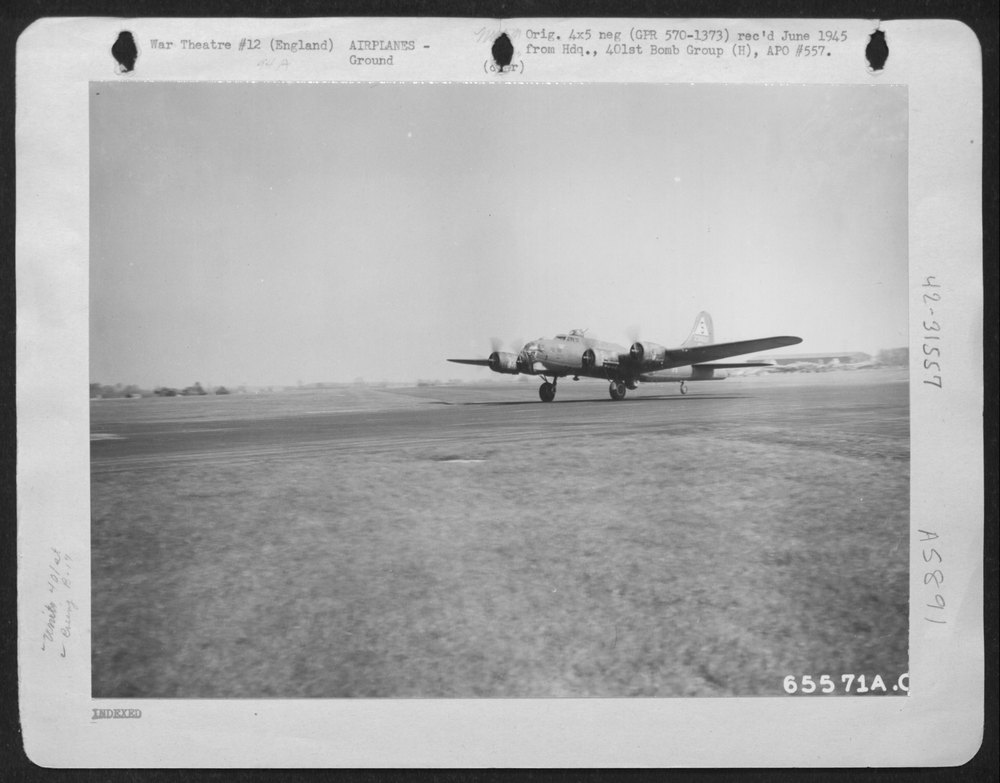 B-17 Flying Fortress at 8th Air Force base