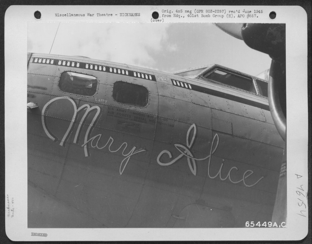 B-17 Flying Fortress at 8th Air Force base