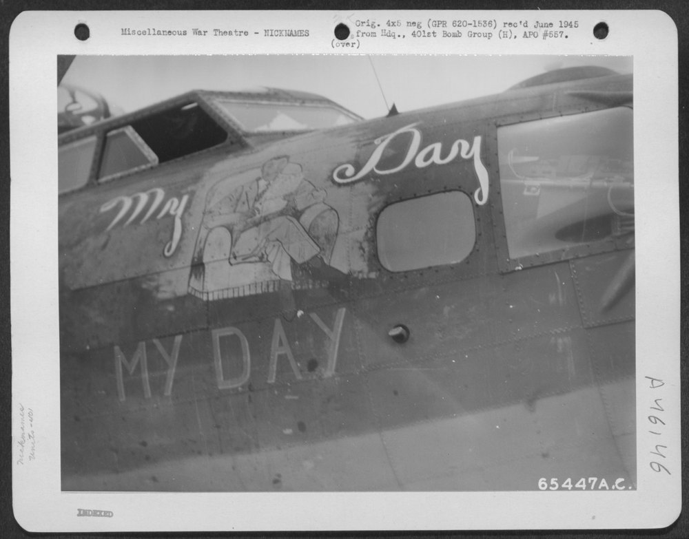 B-17 Flying Fortress at 8th Air Force base