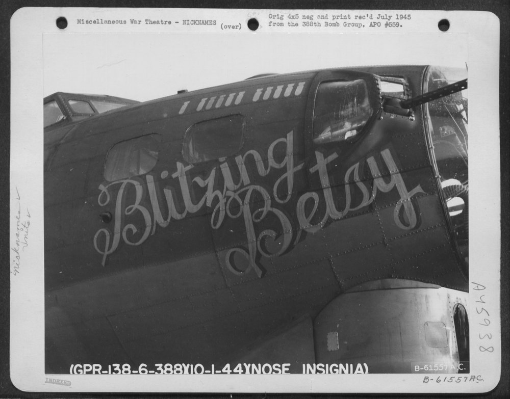 B-17 Flying Fortress at England airbase