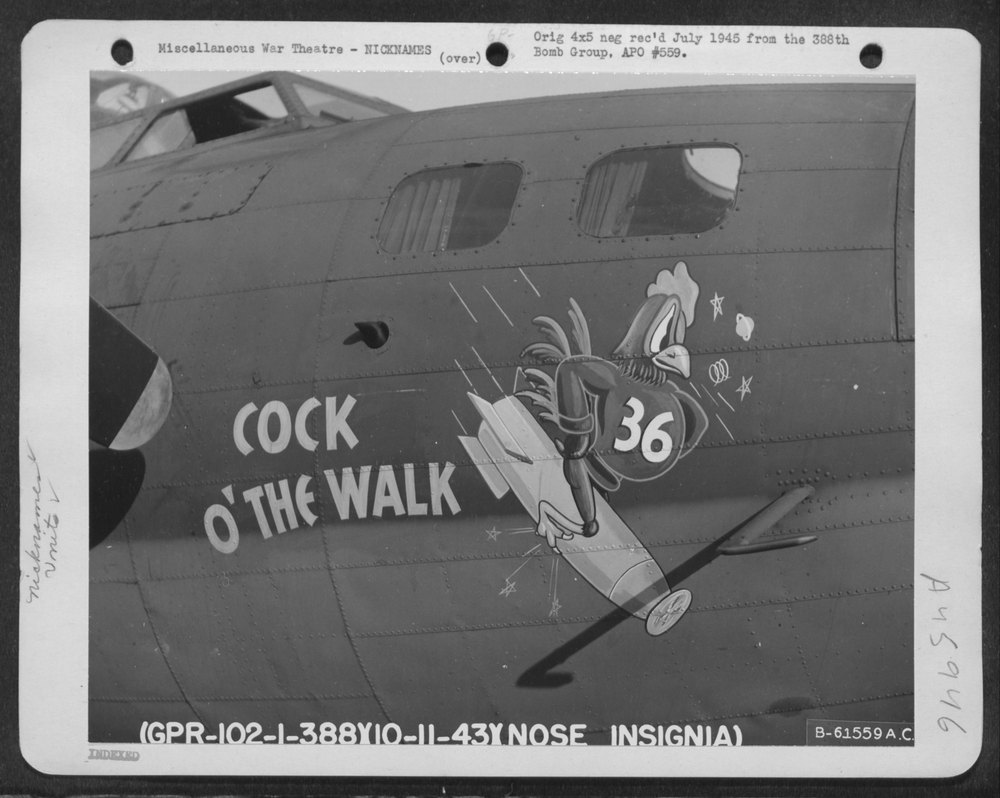 B-17 Flying Fortress at England airbase