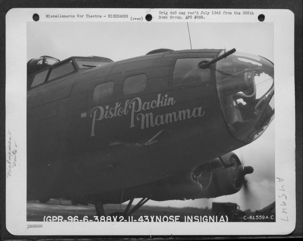 B-17 Flying Fortress at England airbase