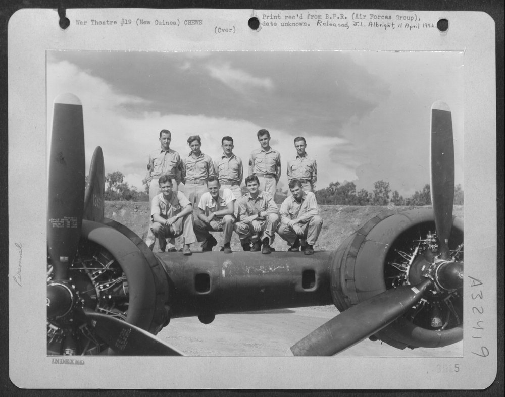 B-17 Flying Fortress crew in New Guinea