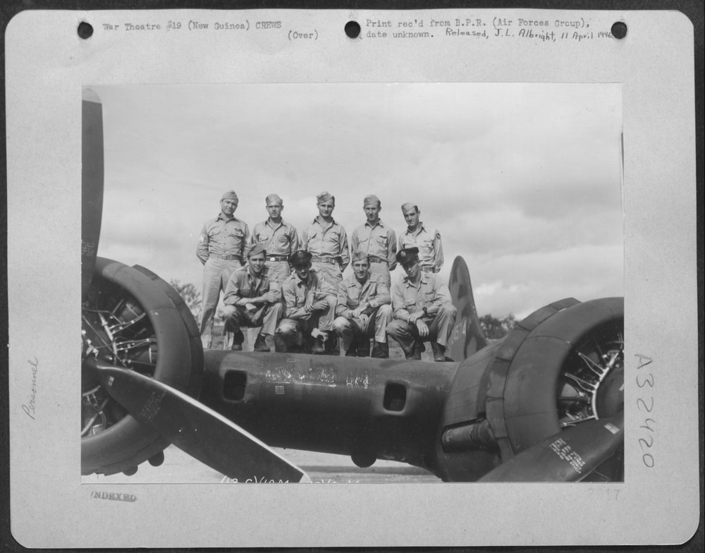 B-17 Flying Fortress crew in New Guinea