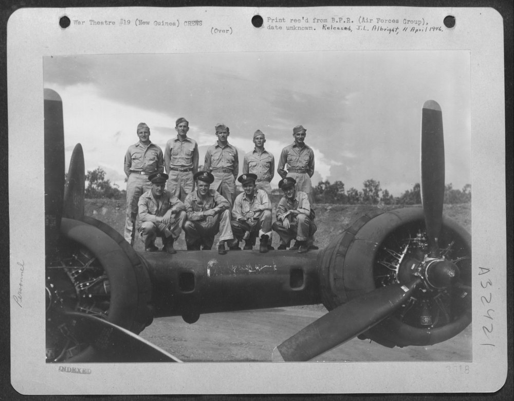 B-17 Flying Fortress crew in New Guinea
