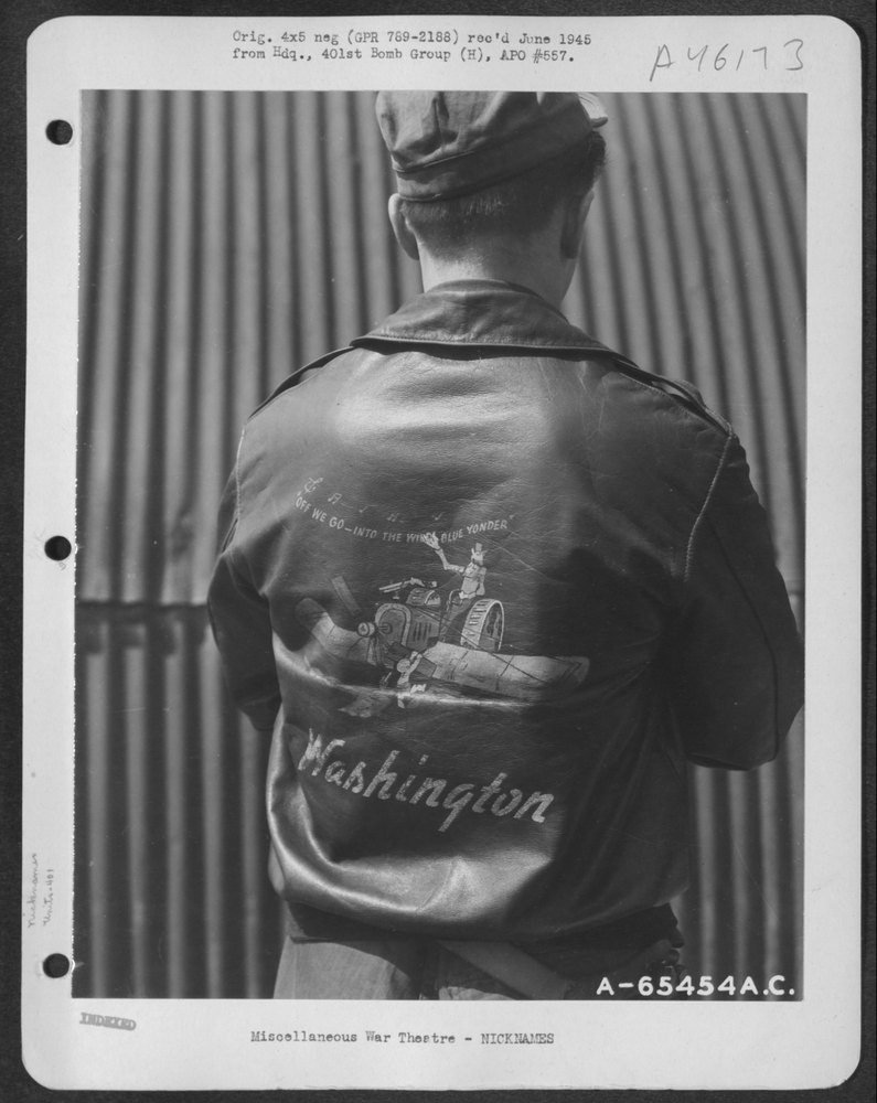 B-17 Flying Fortress crew jacket in England