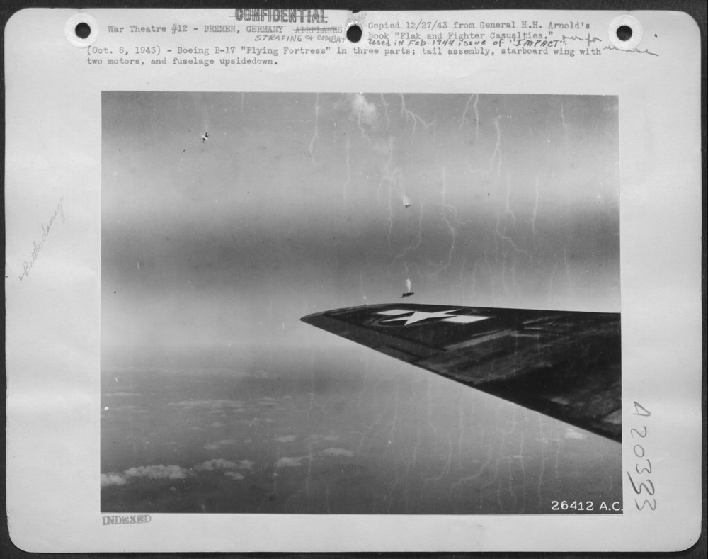 B-17 Flying Fortress in parts