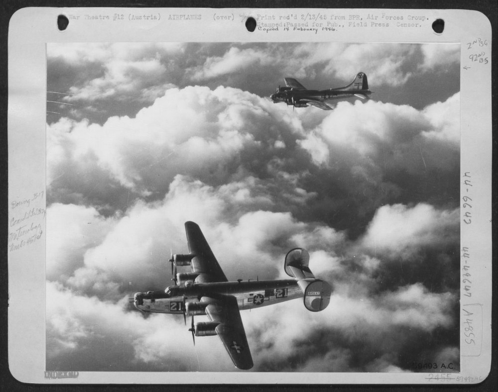 B-17 Flying Fortress near Linz