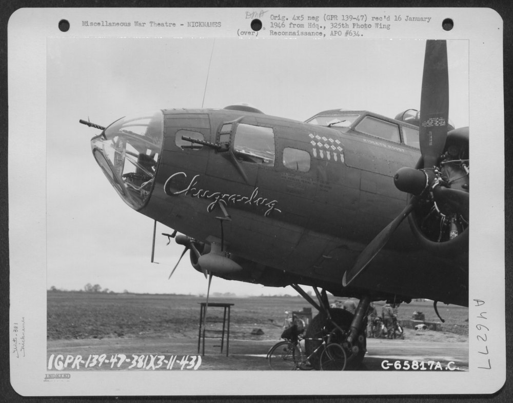 B-17 Flying Fortress near Ridgewell