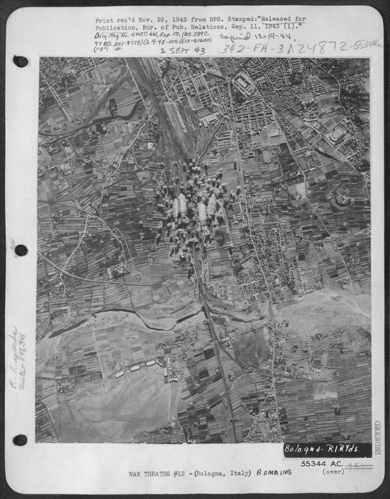 B-17 Flying Fortress over Bologna