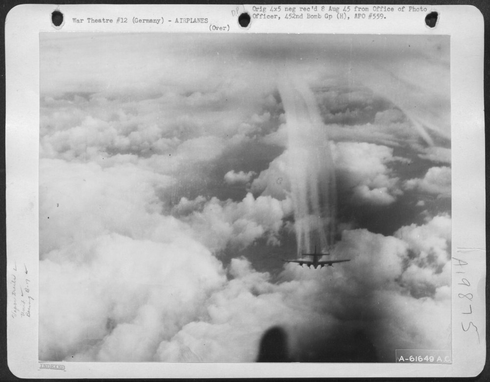 B-17 Flying Fortress over Frankfurt
