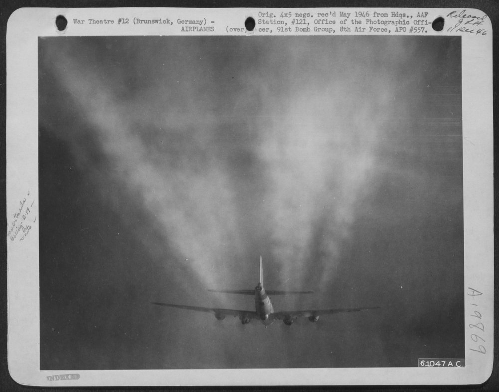 B-17 Flying Fortress over German territory