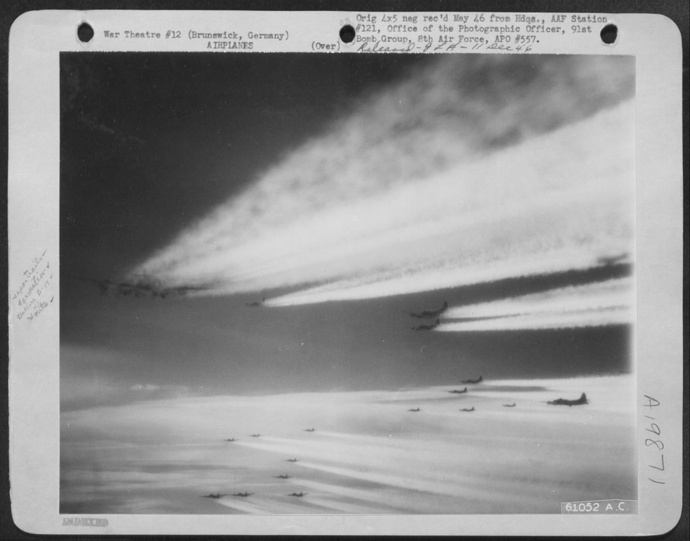 B-17 Flying Fortress over German territory