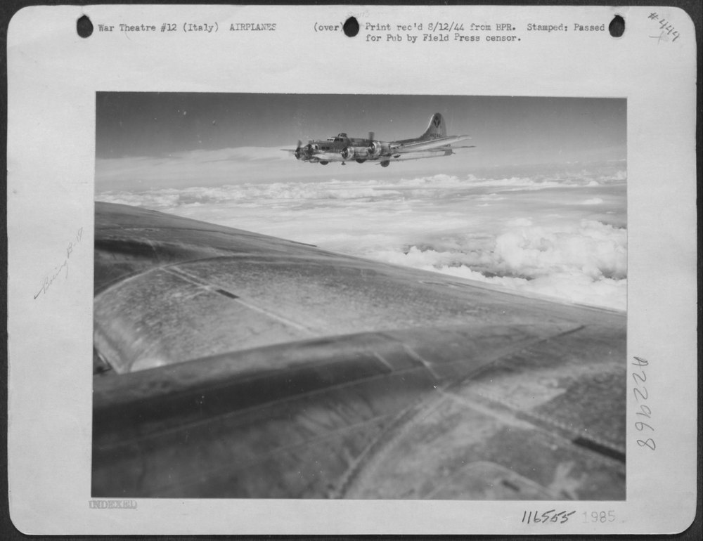 B-17 Flying Fortress over Germany