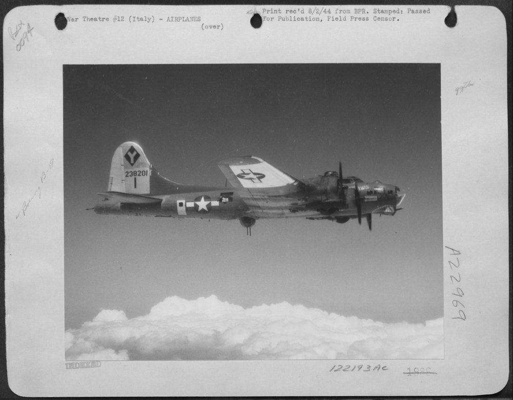 B-17 Flying Fortress over Italy
