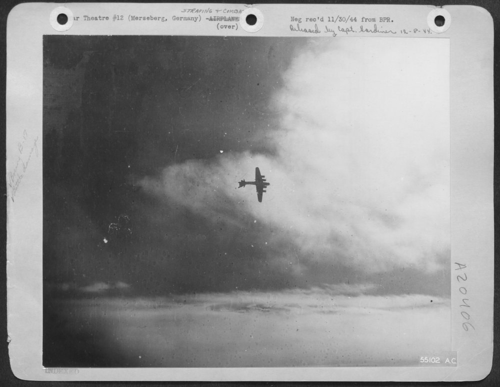 B-17 Flying Fortress over Merseberg
