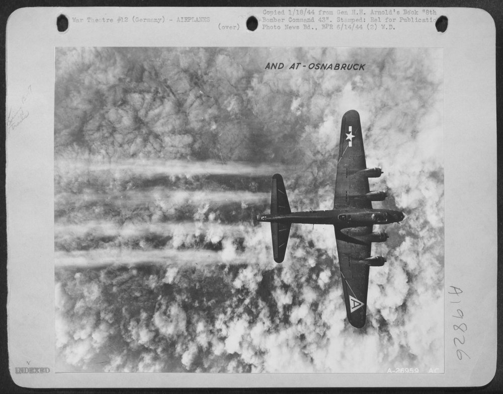 B-17 Flying Fortress over Osnabruck