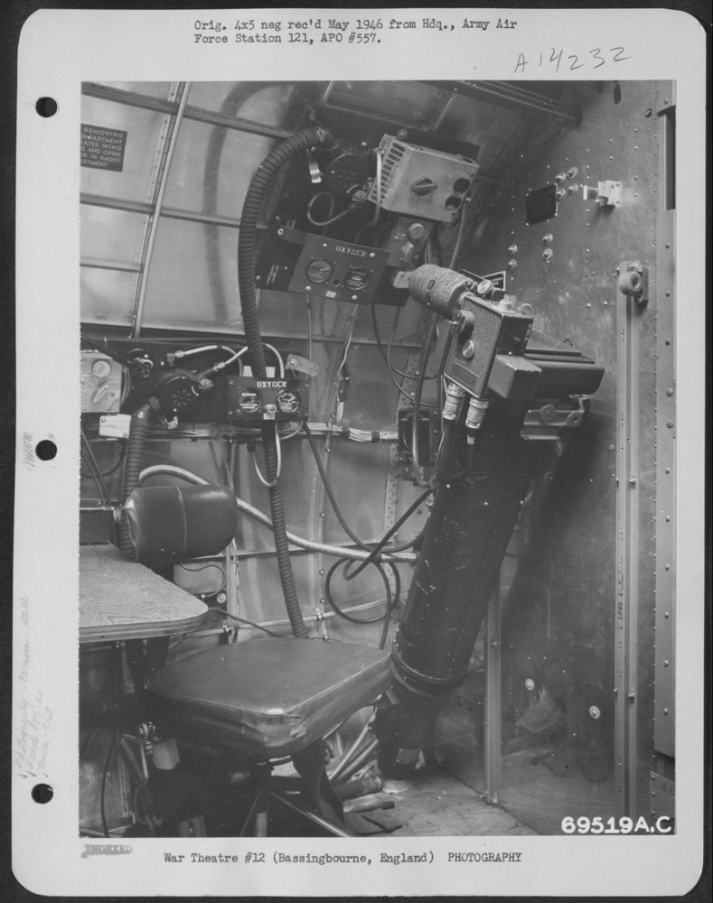 B-17 Flying Fortress with radar at Bassingbourne