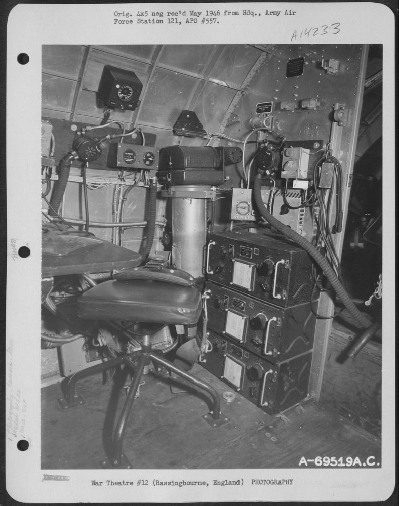 B-17 Flying Fortress with radar at Bassingbourne
