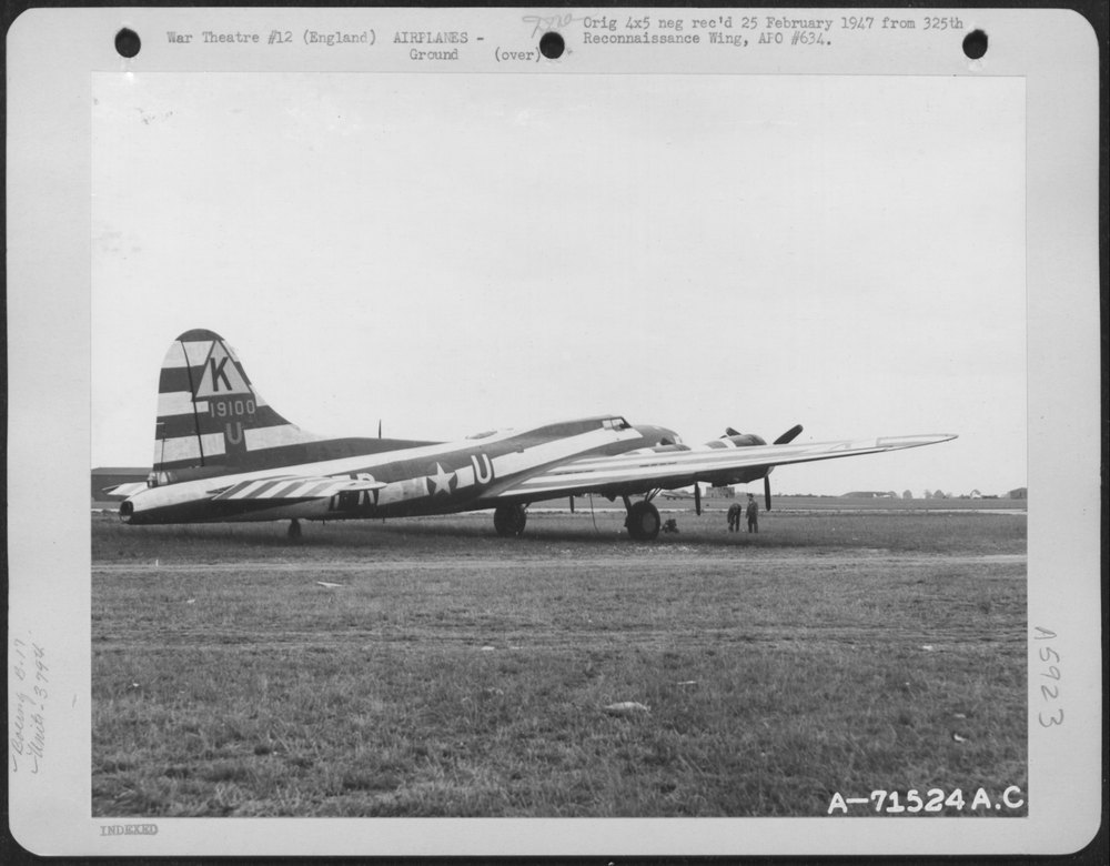 B-17 Flying Fortresses at 8th Air Force base