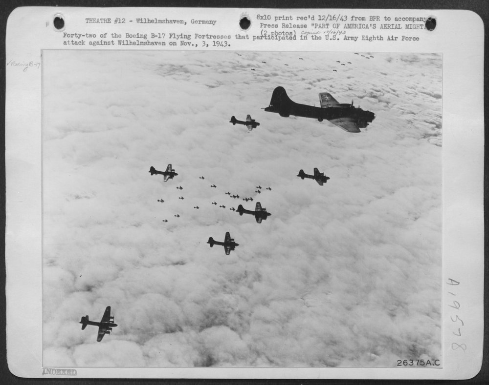 B-17 Flying Fortresses at Wilhelmshaven