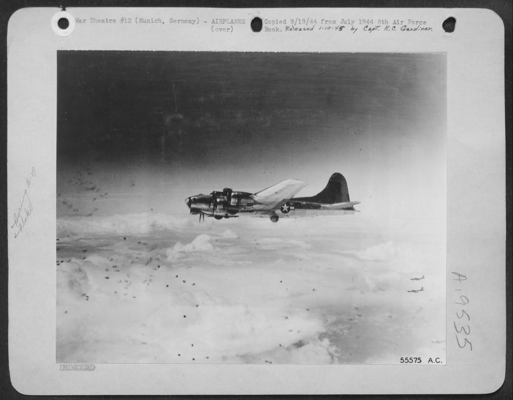 B-17 Flying Fortresses attack Munich