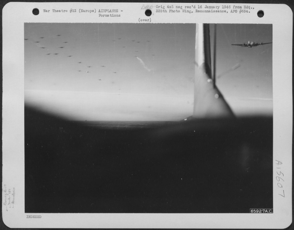 B-17 Flying Fortresses en route to Europe