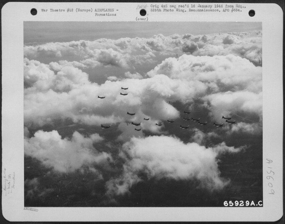 B-17 Flying Fortresses en route to Europe
