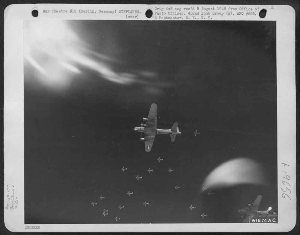 B-17 Flying Fortresses enroute to Berlin