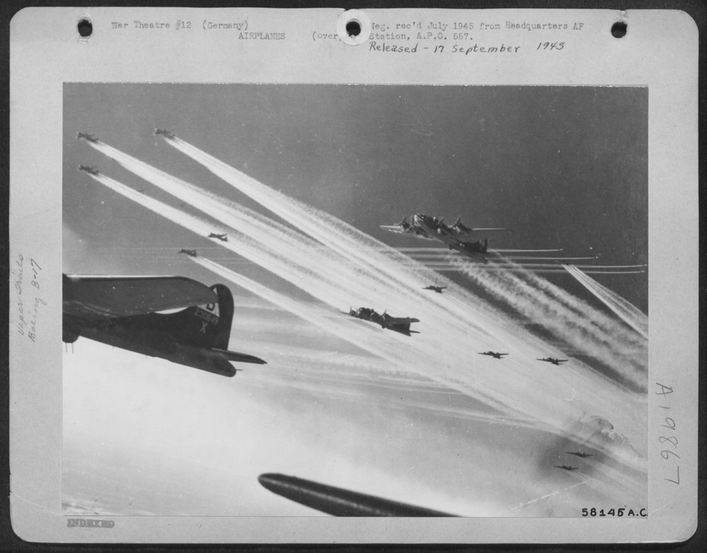 B-17 Flying Fortresses Enroute To Cologne