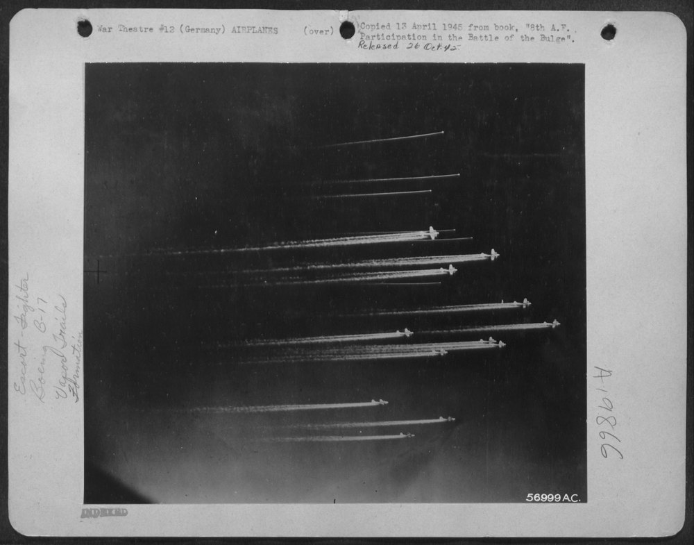 B-17 Flying Fortresses heading for Germany