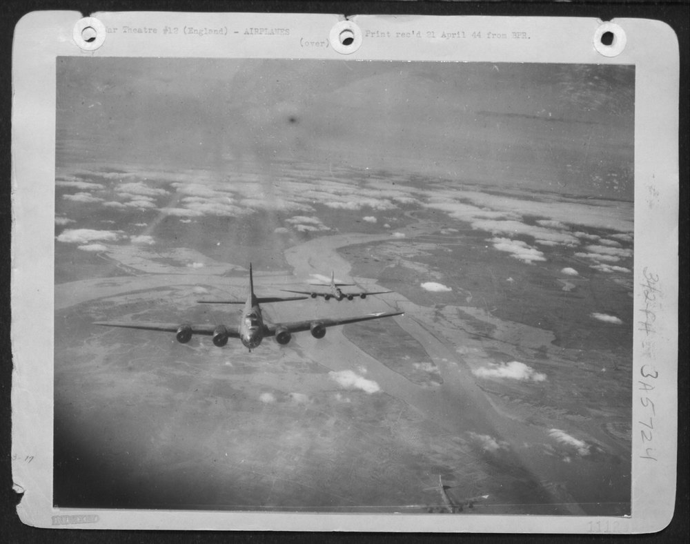 B-17 Flying Fortresses hit Germany