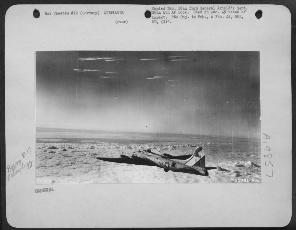 B-17 Flying Fortresses in Western Germany