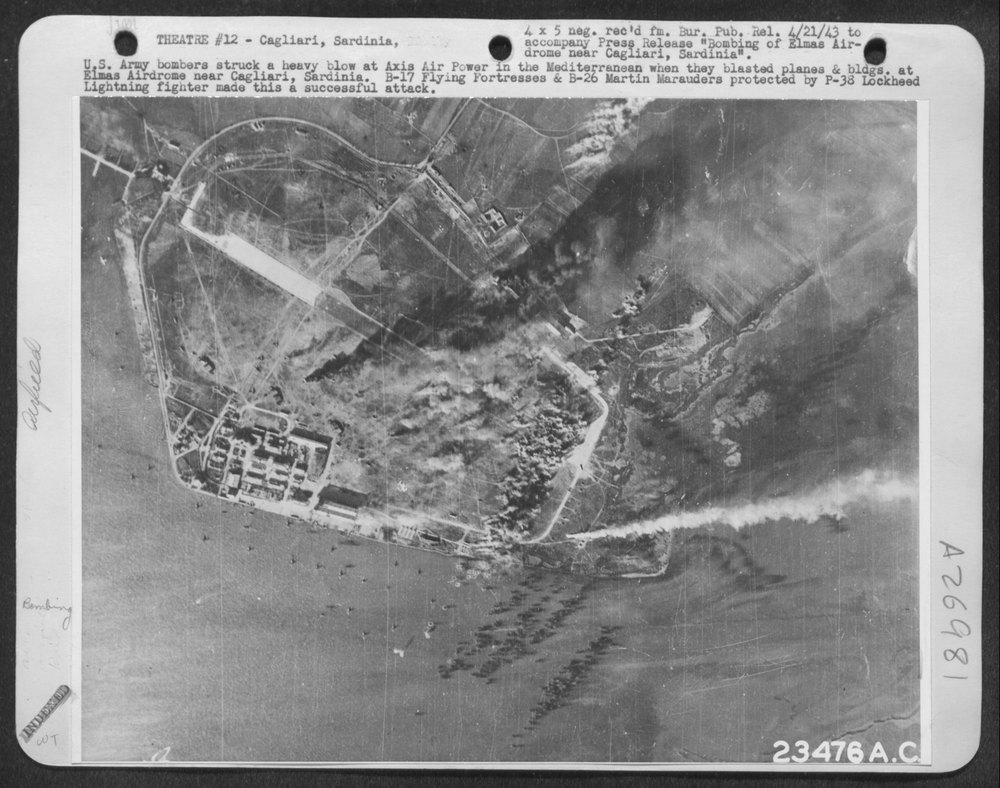 B-17 Flying Fortresses near Cagliari