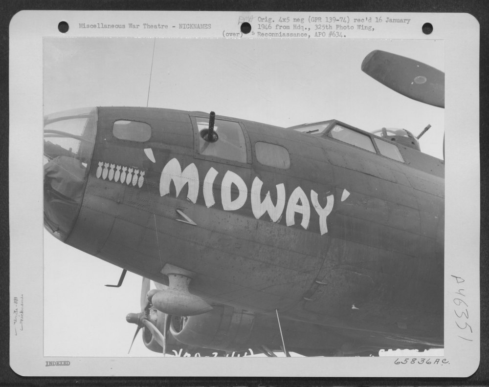 B-17 Flying Fortresses near Ridgewell