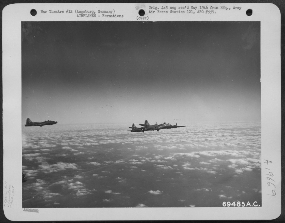 B-17 Flying Fortresses over Augsburg
