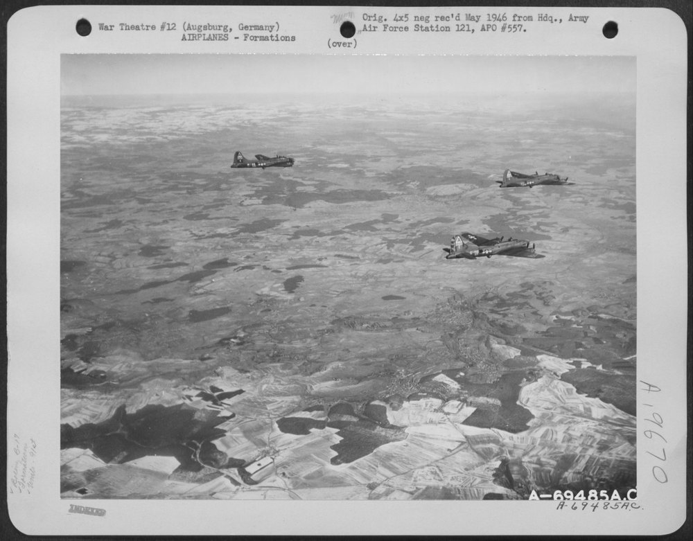 B-17 Flying Fortresses over Augsburg