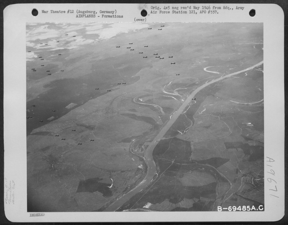 B-17 Flying Fortresses over Augsburg