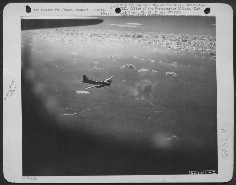 B-17 Flying Fortresses over Avord