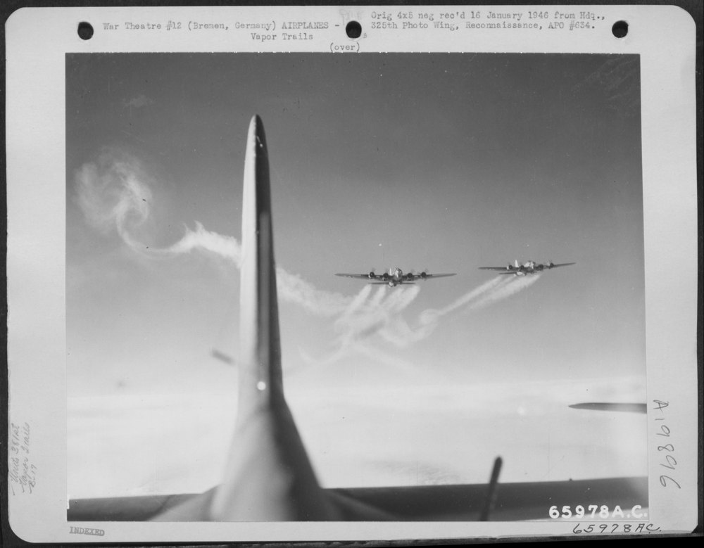 B-17 Flying Fortresses over Bremen