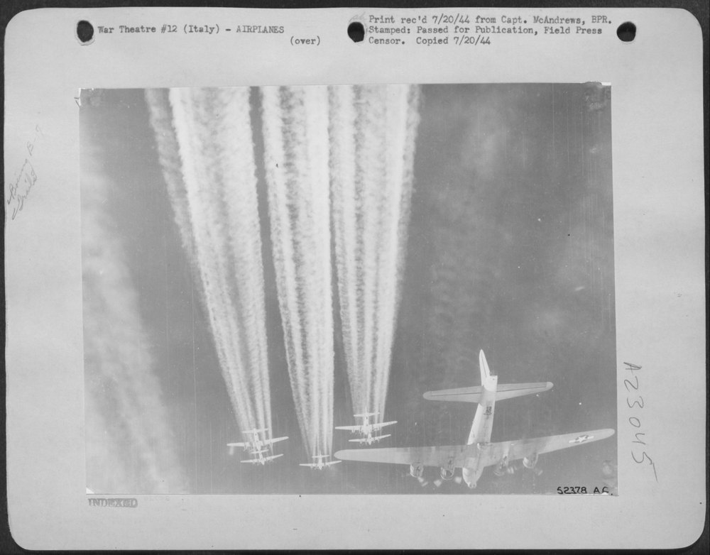 B-17 Flying Fortresses over enemy Europe