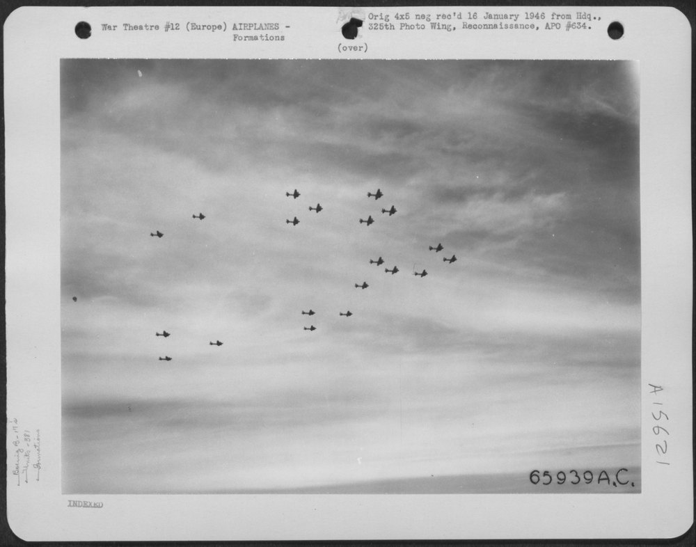 B-17 Flying Fortresses over enemy-occupied Europe