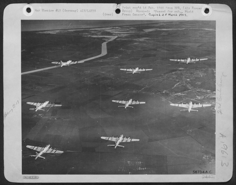 B-17 Flying Fortresses over Europe