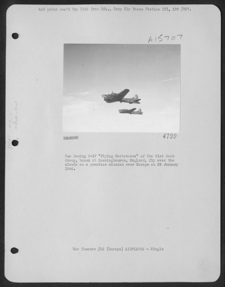 B-17 Flying Fortresses over Europe