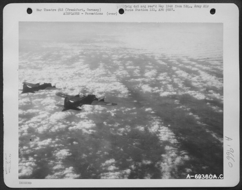 B-17 Flying Fortresses over Frankfurt