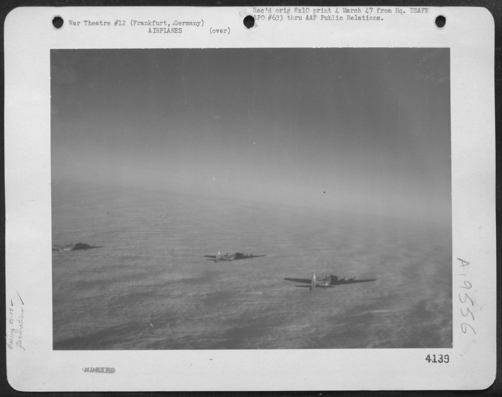 B-17 Flying Fortresses Over Frankfurt
