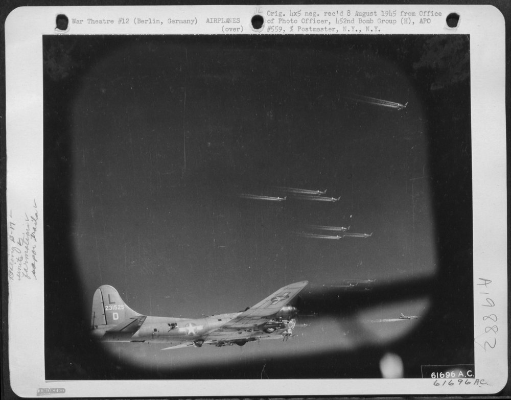 B-17 Flying Fortresses over Germany