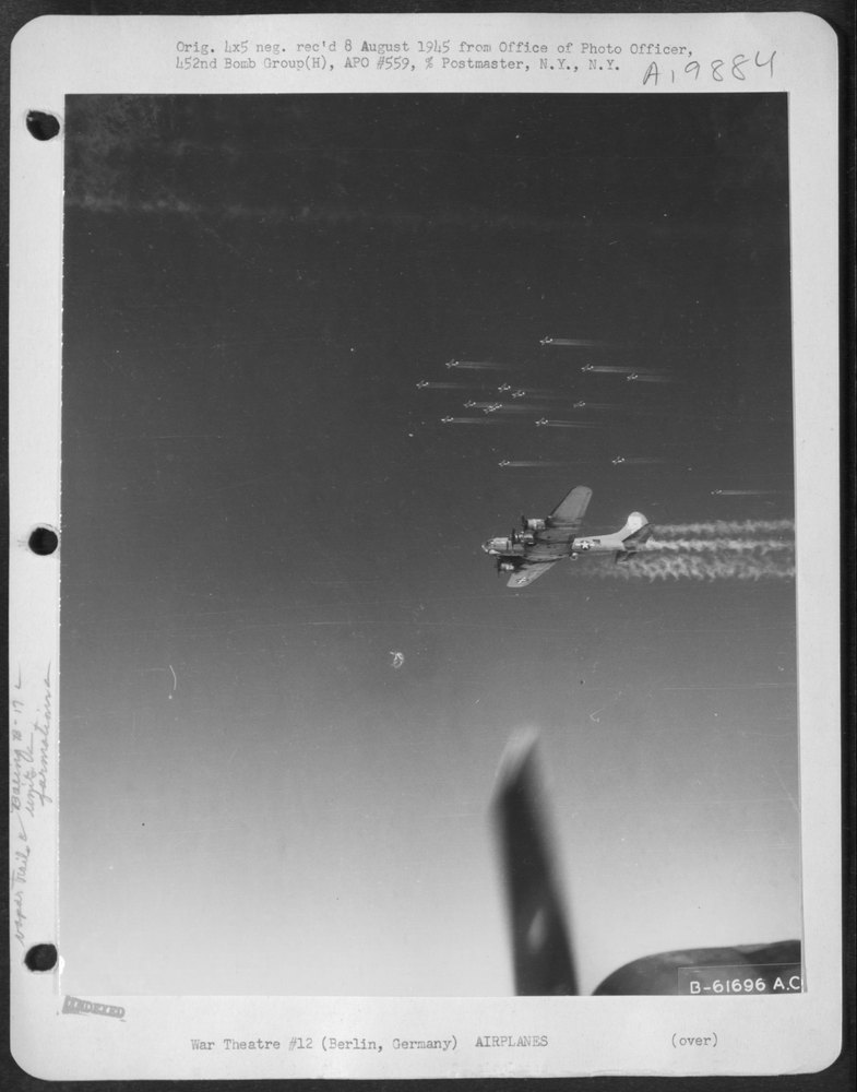 B-17 Flying Fortresses over Germany