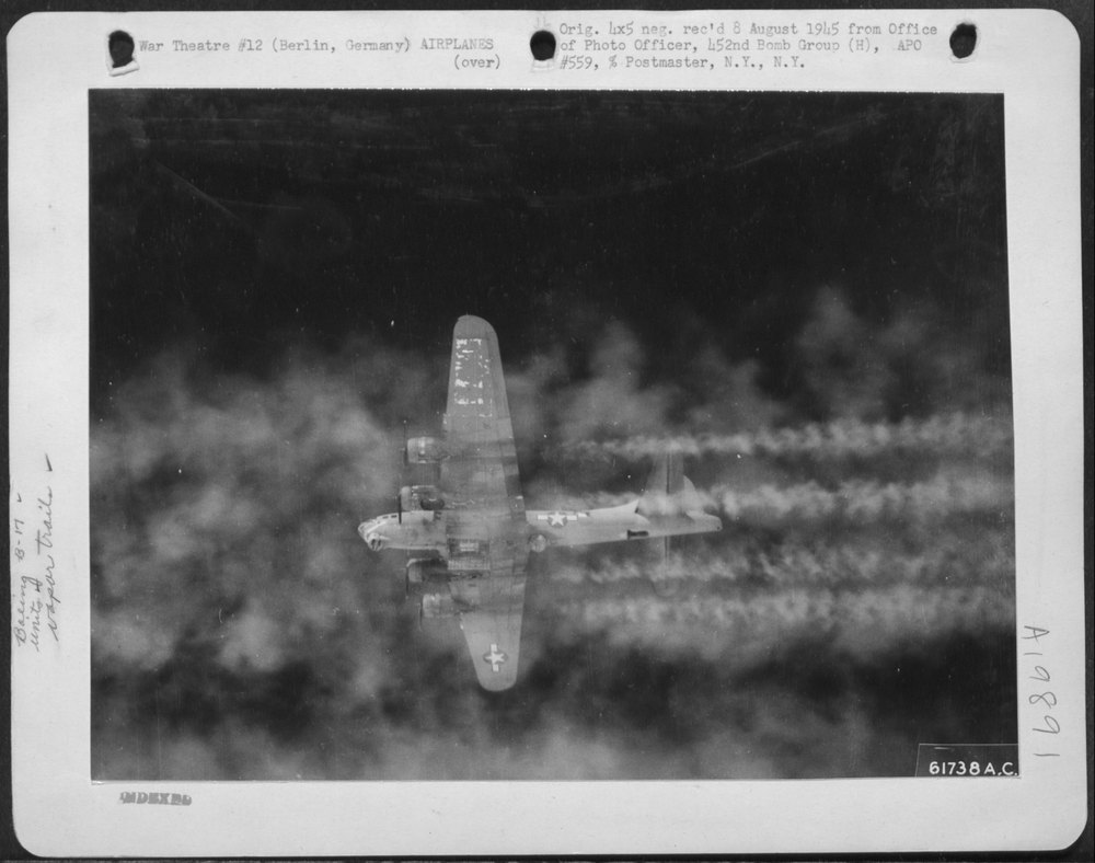 B-17 Flying Fortresses over Germany